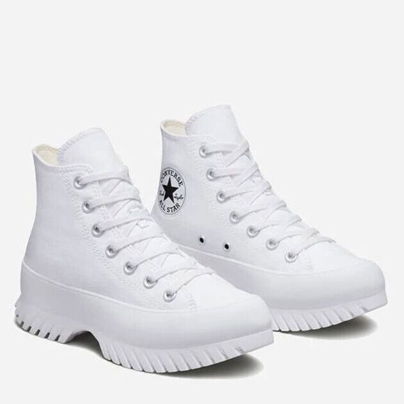 Converse Chuck Taylor All Star Lugged 2.0 A00871C Womens 9.5 White Shoes RHS1872 - Picture 1 of 12